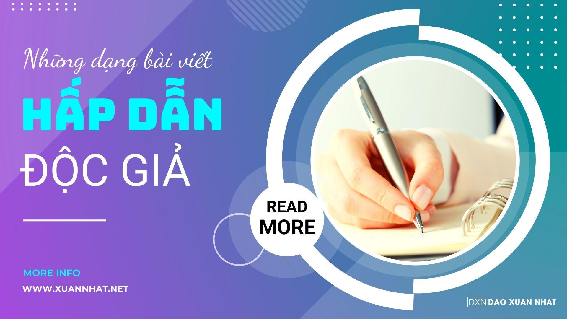 Những dạng bài viết hấp dẫn độc giả