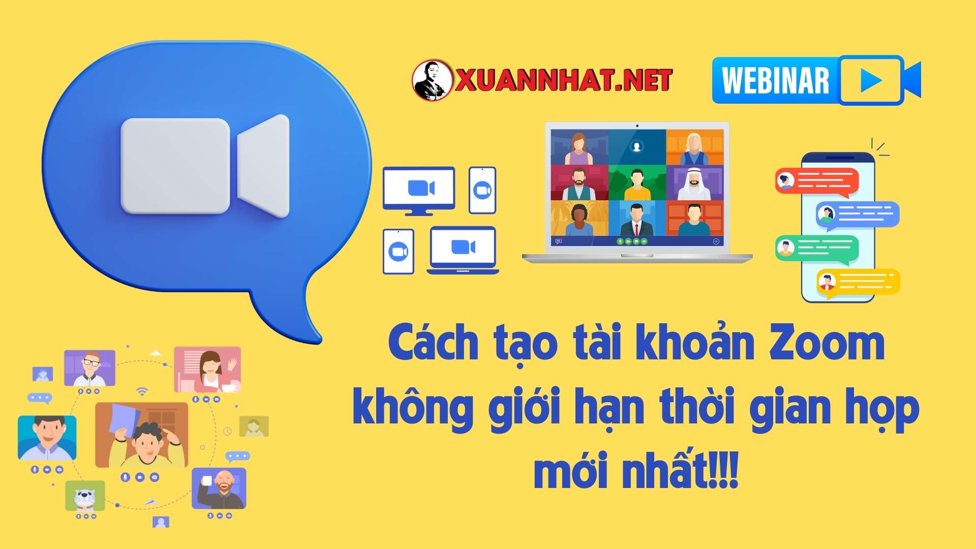 Cách tạo tài khoản Zoom không giới hạn thời gian họp mới nhất 2024